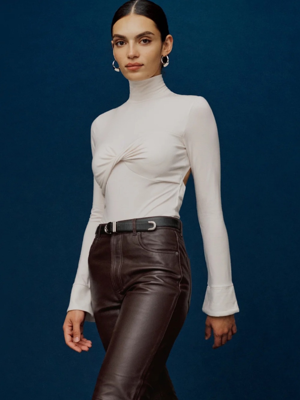 Reformation Zaire Knit Top in Cream